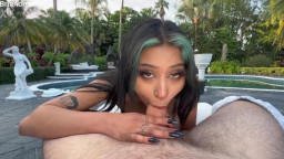 Venus Vera - Sexy Alt Girl Venus Vera Jumps On Big Dick And Fucks Outside For A Mouthful Of Cum